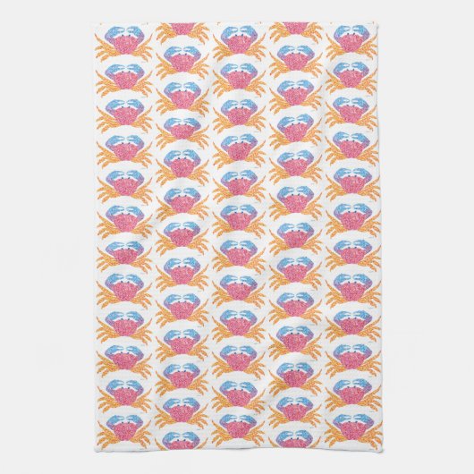 Serviette de cuisine de crabe (Vertical)