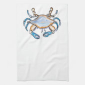 Serviette de cuisine de crabe bleu (Vertical)