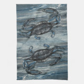 Serviette de cuisine de crabe bleu marine (Vertical)