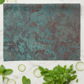 Serviette de cuisine "de cuivre" d'impression de (Plié)