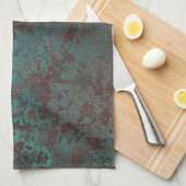 Serviette de cuisine "de cuivre" d'impression de (Quart Plié)