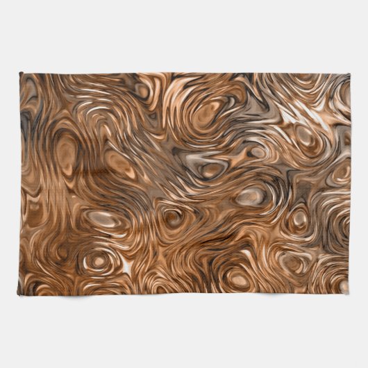 Serviette de cuisine "de cuivre" fondue (Horizontal)
