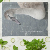 Serviette de cuisine de cygne (Plié)