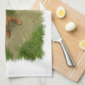 Serviette de cuisine de Daschund (Quart Plié)
