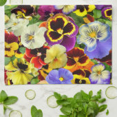 Serviette de cuisine de ~ de pensées (Plié)