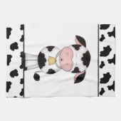 Serviette de cuisine de dessin animé de la vache c (Horizontal)