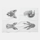 Serviette de cuisine de dessin de faune de cadeau (Horizontal)
