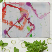 serviette de cuisine de dessin géométrique (Plié)