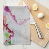 serviette de cuisine de dessin géométrique (Quart Plié)