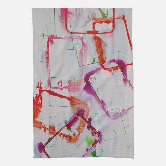 serviette de cuisine de dessin géométrique (Vertical)