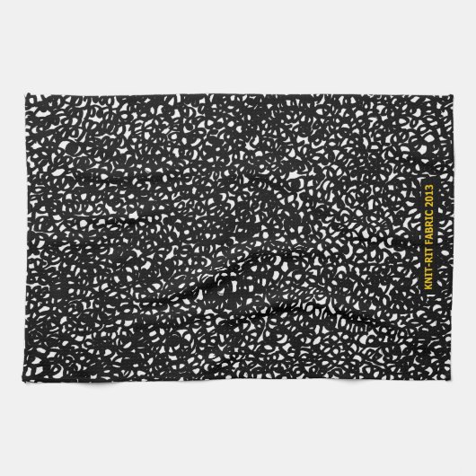 Serviette de cuisine de dessin simple de B/W (Horizontal)