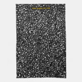 Serviette de cuisine de dessin simple de B/W (Vertical)