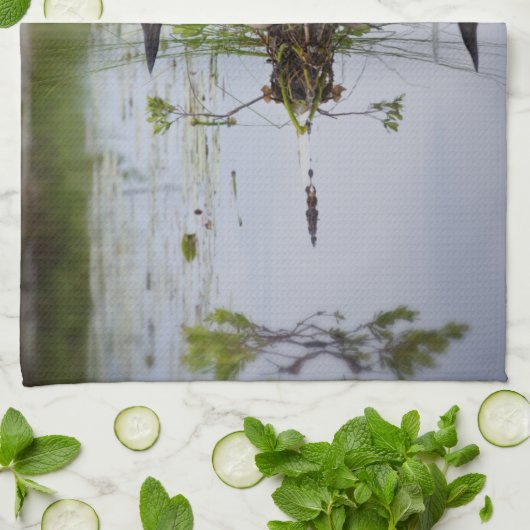 Serviette de cuisine de dingue d'emboîtement (Plié)