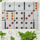 Serviette de cuisine de dominos (Plié)