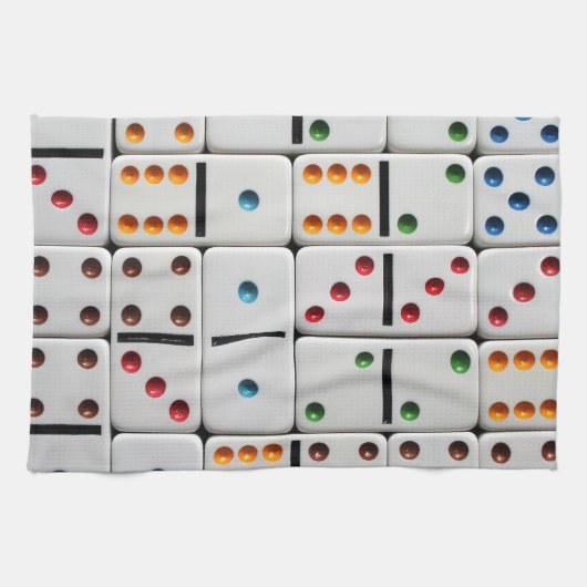 Serviette de cuisine de dominos (Horizontal)