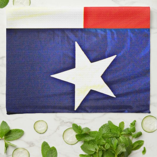 Serviette de cuisine de drapeau du Texas (Plié)