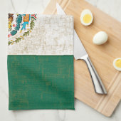 Serviette de cuisine de DRAPEAU MEXICAIN (Quart Plié)
