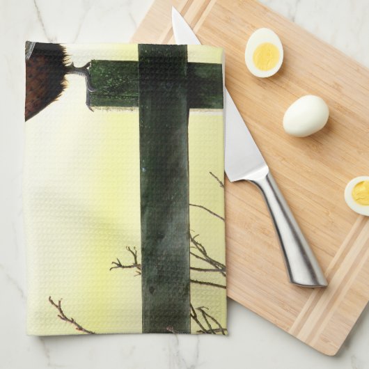 Serviette de cuisine de faisan (Quart Plié)