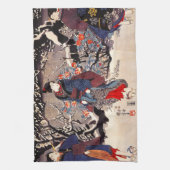 Serviette de cuisine de femmes de Kuniyoshi trois (Vertical)