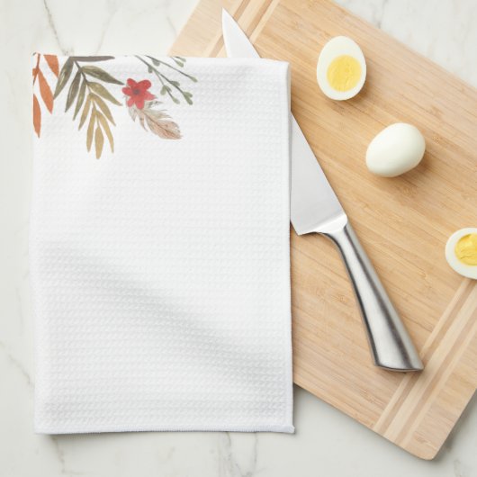 SERVIETTE DE CUISINE DE FEUILLAGE D'AUTOMNE (Quart Plié)