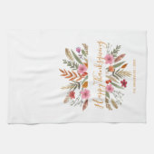 SERVIETTE DE CUISINE DE FEUILLAGE D'AUTOMNE (Horizontal)