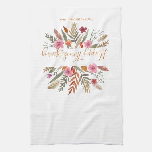 SERVIETTE DE CUISINE DE FEUILLAGE D'AUTOMNE (Vertical)