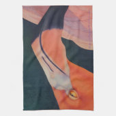 Serviette de cuisine de Flamant rose (Vertical)