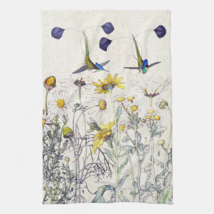 Serviette de cuisine de fleurs sauvages de mamans