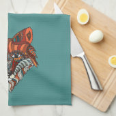 Serviette de cuisine de Fox (Quart Plié)