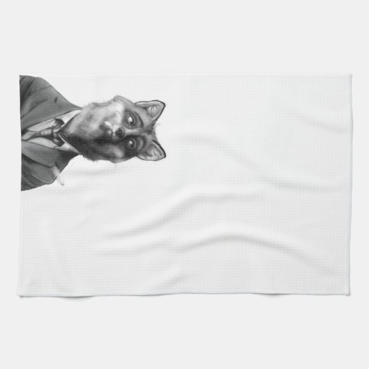 Serviette de cuisine de Fox (avant) (Horizontal)