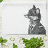 Serviette de cuisine de Fox (profil) (Plié)