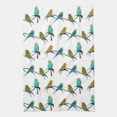 Serviette de cuisine de frénésie de perruche (Vertical)