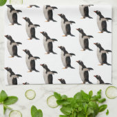 Serviette de cuisine de frénésie de pingouin (Plié)
