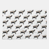 Serviette de cuisine de frénésie de pingouin (Horizontal)