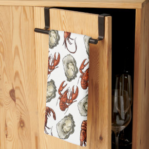 Serviette de cuisine de fruits de mer
