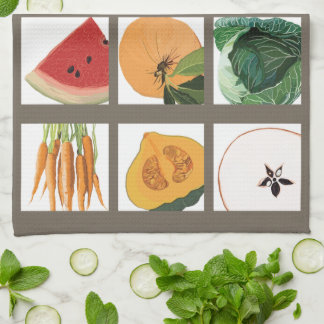 Serviette de cuisine de fruits et légumes de