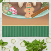 Serviette de cuisine de gâteau de Noël (Plié)