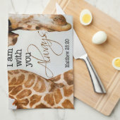 serviette de cuisine de girafe (Quart Plié)
