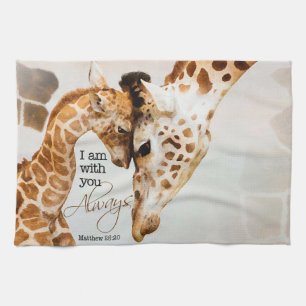 serviette de cuisine de girafe