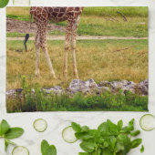Serviette de cuisine de girafe (Plié)