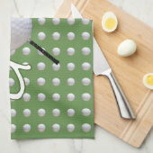 Serviette de cuisine de golf (Quart Plié)