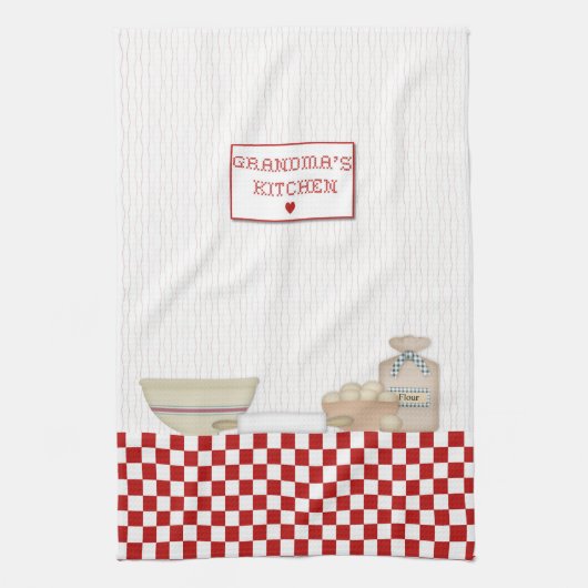 Serviette de cuisine de grand-mère (Vertical)