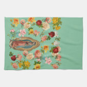 Serviette de cuisine de Guadalupe (menthe) (Horizontal)