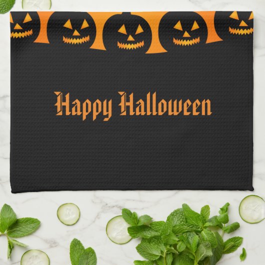 Serviette de cuisine de Halloween (Plié)