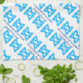 Serviette de cuisine de "Hanoukka" d'étoile de (Plié)