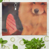 Serviette de cuisine de heARTdog de CASEY et de (Plié)