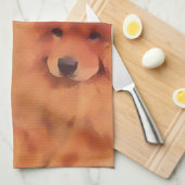 Serviette de cuisine de heARTdog de CASEY et de (Quart Plié)