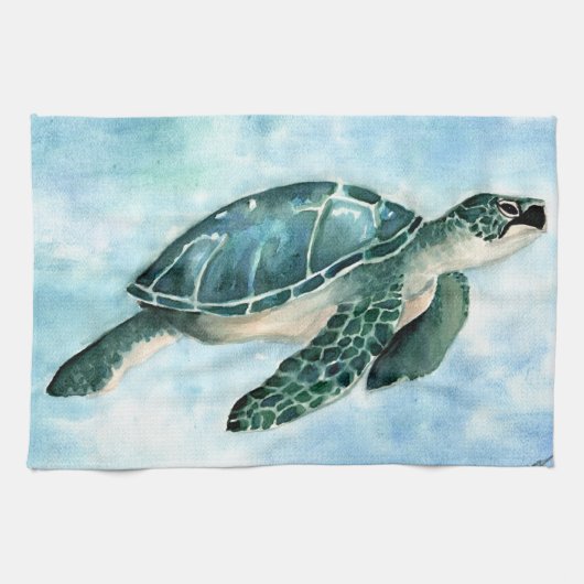 Serviette de cuisine de Honu (Horizontal)