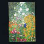 Serviette de cuisine de jardin d'agrément de<br><div class="desc">Serviette de cuisine de jardin d'agrément de Gustav Klimt. Peinture à l'huile sur la toile à partir de 1907. Accompli pendant sa phase d'or, le jardin d'agrément est l'une des peintures de paysage les plus célèbres de Klimt. L'éclat de couleurs d'été en avant dans ce travail avec un beau mélange...</div>