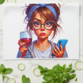 Serviette de cuisine de jour des mères, Serviette  (Plié)